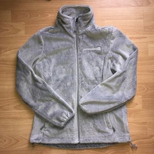 Gray zip up jacket